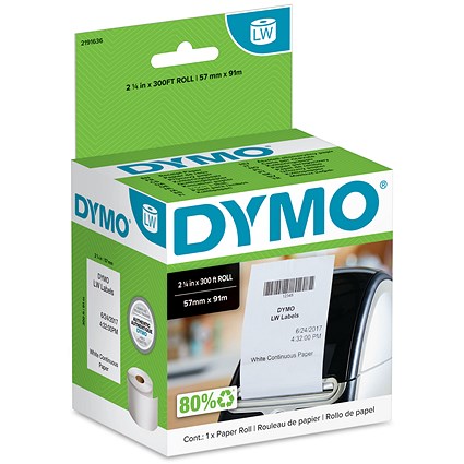 Dymo 2191635 Labelwriter Jewellery Labels, Black on White, 10mmx19mm, 1500 Labels Per Roll Dymo 2191635 Labelwriter Jewellery Labels, Black on White, 10mmx19mm, 1500 Labels Per Roll