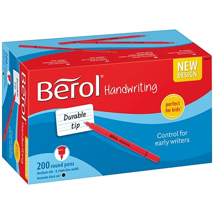 Berol Handwriting Pen Black (200 Pack)