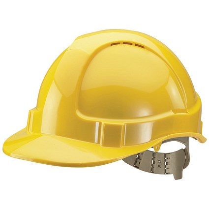 Beeswift Comfort Vented Safety Helmet ABS Shell Yellow