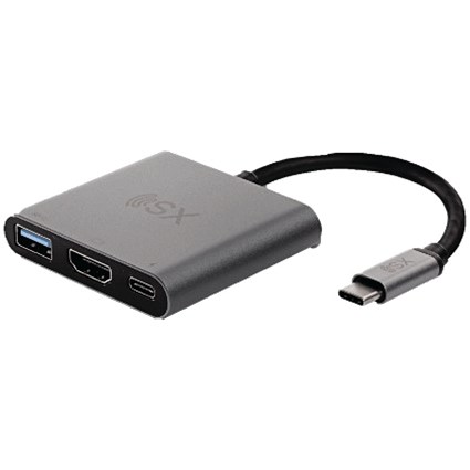 Skylarx 3 In 1 USB C to HDMI Adaptor, Black