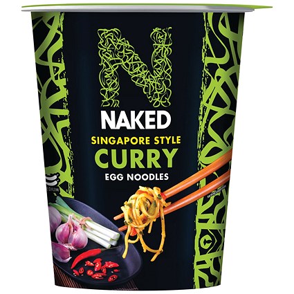 Naked Noodle Singapore Style Curry Egg Noodles, 78g, Pack of 6 Naked Noodle Singapore Style Curry Egg Noodles, 78g, Pack of 6
