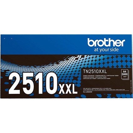 Brother Super High Yield Black Toner Cartridge 5K pages - TN2510XXL