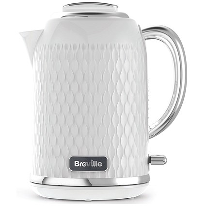 Breville VKT117 Curve Kettle, 3kw, 1.7 Litres, White/Chrome Breville VKT117 Curve Kettle, 3kw, 1.7 Litres, White/Chrome