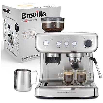 Breville VCF126 Barista Max Coffee Machine, Stainless Steel Breville VCF126 Barista Max Coffee Machine, Stainless Steel