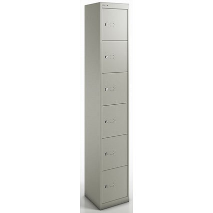 Qube by Bisley Locker 6 Door 1800mm High 457 Deep Goose Grey