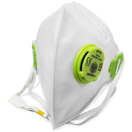 Beeswift Fold Flat P2 Mask, White