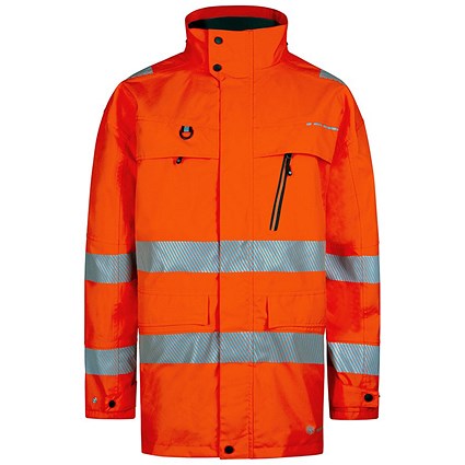 Beeswift Deltic Hi-Viz Jacket, Orange, Small Beeswift Deltic Hi-Viz Jacket, Orange, Small