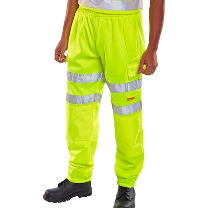 Beeswift Hi Viz Jogging Bottoms, Saturn Yellow, XL