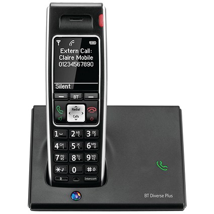 BT Diverse 7410 Plus DECT Cordless Phone Black Bt44711