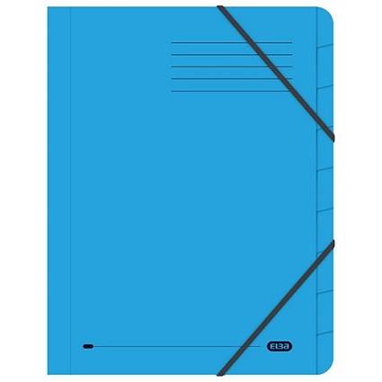 Elba A4 Strongline Files / 9-Part / Blue / Pack of 5