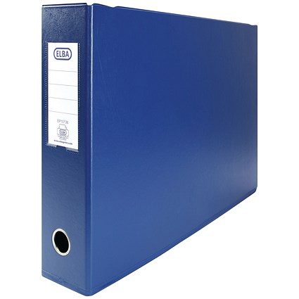 Elba A3 Lever Arch Files, Landscape, 70mm Spine, Plastic, Blue, Pack of ...