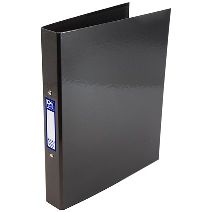 Oxford Ring Binder, A4+, 2 O-Ring, 25mm Capacity, Black Oxford Ring Binder, A4+, 2 O-Ring, 25mm Capacity, Black