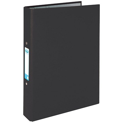 Elba Ring Binder, A4, 2 O-Ring, 25mm Capacity, Black, Pack of 10 Elba Ring Binder, A4, 2 O-Ring, 25mm Capacity, Black, Pack of 10