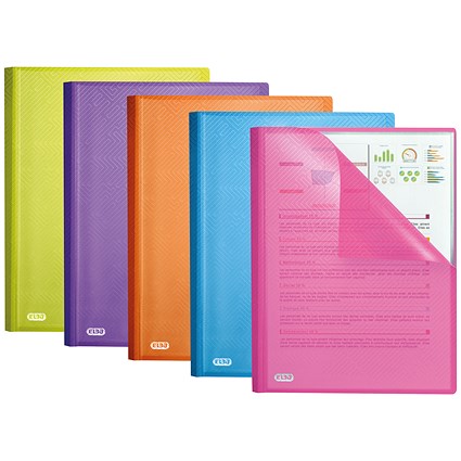 Elba Display Book 20 Pocket A4 Assorted (Pack of 10) 400101909