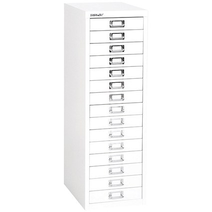 Bisley 15 Multidrawer Cabinet, White Bisley 15 Multidrawer Cabinet, White