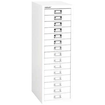 Bisley 15 Multidrawer Cabinet, White