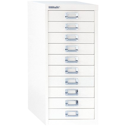 Bisley 10 Multidrawer Cabinet, Chalk White