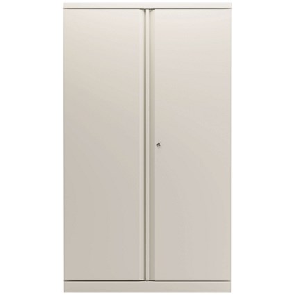 Bisley Tall Metal Cupboard, Supplied Empty, 1570mm High, Chalk White