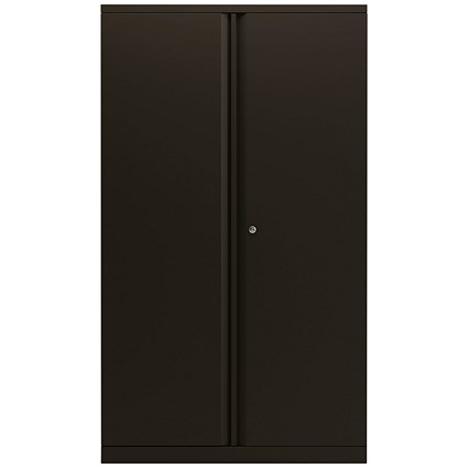 Bisley Tall Metal Cupboard, Supplied Empty, 1570mm High, Black