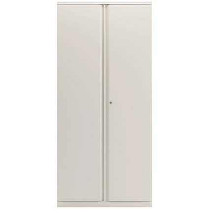 Bisley Extra Tall Metal Cupboard, Supplied Empty, 1970mm High, Chalk White