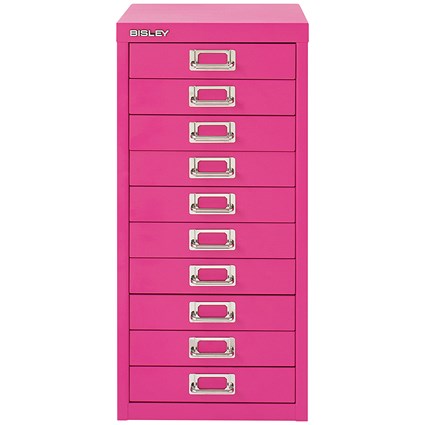 Bisley 10 Multidrawer Cabinet, Fuchsia Bisley 10 Multidrawer Cabinet, Fuchsia