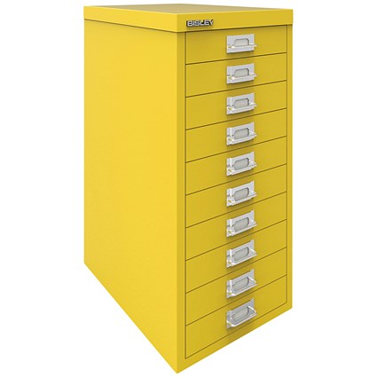 Bisley 10 Multidrawer Cabinet, Yellow