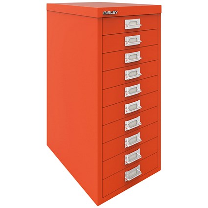 Bisley 10 Multidrawer Cabinet, Mandarin Bisley 10 Multidrawer Cabinet, Mandarin