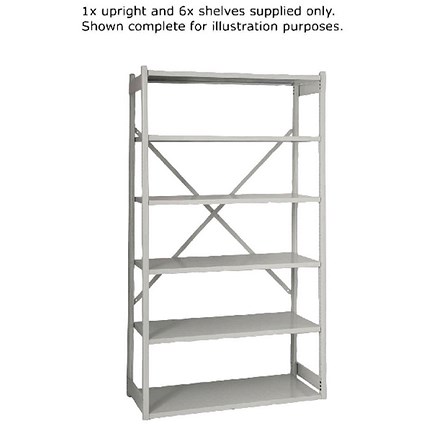 Bisley Shelving Extension Kit / W1000 x D460mm / Grey