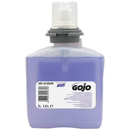 Gojo Premium Foam Hand Soap With Skin Conditioners TFX 1200ml Refill - Pack of 2