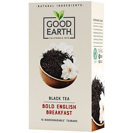 Good Earth Bold English Breakfast Tea Bags, Pack of 15