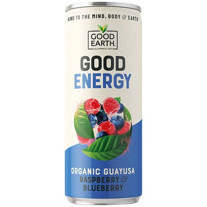 Good Earth Good Energy Drink, Red Berries, 12 x 330ml Cans