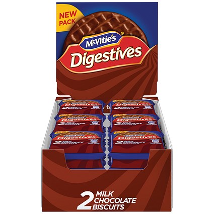 McVities Milk Chocolate Digestives Biscuits Twin Pack, Pack of 24