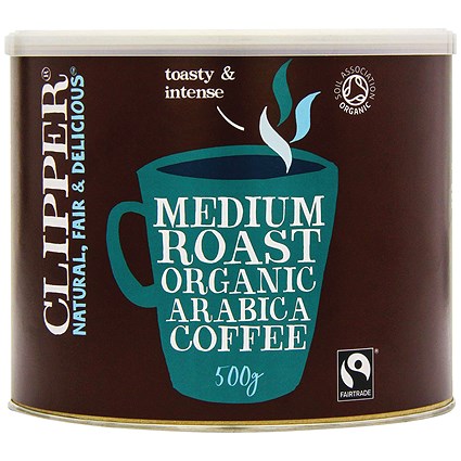 Clipper Fairtrade Organic Freeze Dried Instant Coffee Granules - 500g Tin