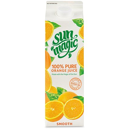 Sun Magic Orange Juice Carton 1 Litre (Pack of 12)