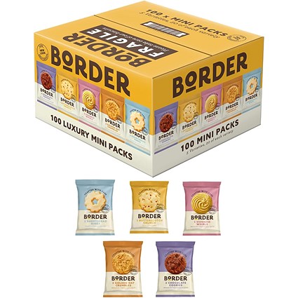 Border Mini Twin Biscuits Variety Pack, Pack of 100 Border Mini Twin Biscuits Variety Pack, Pack of 100