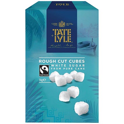 Tate and Lyle White Rough-Cut Sugar Cubes - 1kg