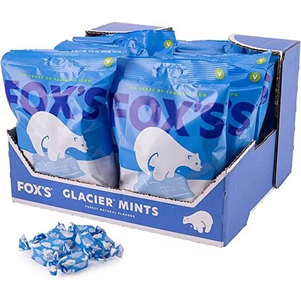 Fox's Glacier Mints, 200g per bag, Pack of 12