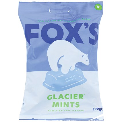 Fox's Glacier Mints, 200g per bag, Pack of 12
