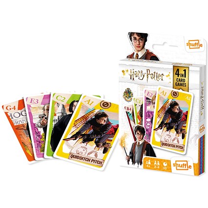 Shuffle Harry Potter 4-in-1 Card Game (Pack of 12)