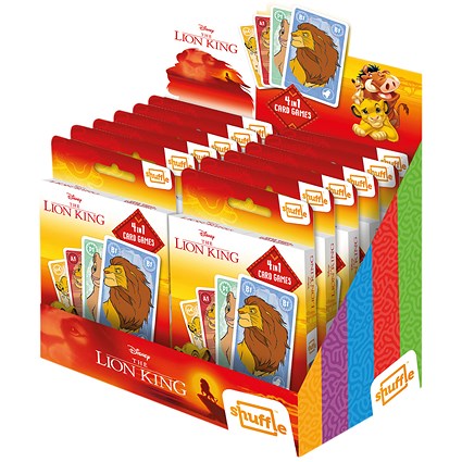 Shuffle Disney Lion King 4-in-1 Card Game (Pack of 12)