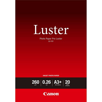 Canon LU-101 A3 White Satin Paper, 20 Sheets