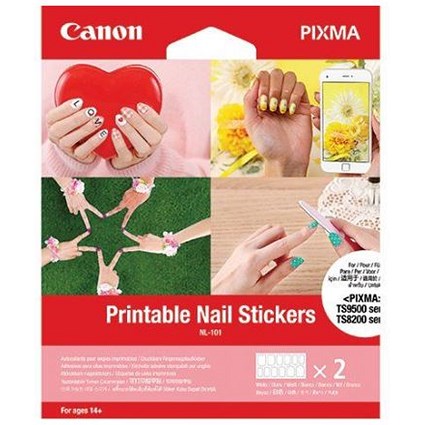 Canon NL-101 Adhesive Nail Stickers 2 x 12 sheets - 3203C002