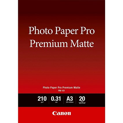 Canon PM-101 A3 Premium Matte Photo Paper - 8657B006