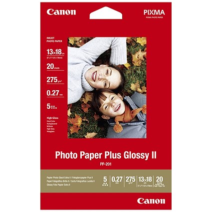 Canon PP-201 Glossy Photo Paper 13 x 18cm 20 Sheets - 2311B018