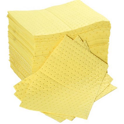 Fentex Chemical Absorbent Pads, 40cm x 50cm, Pack of 100