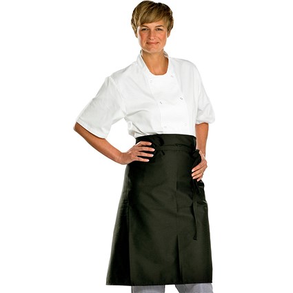 Beeswift Chefs Waist Apron, Black, 36" x 29"