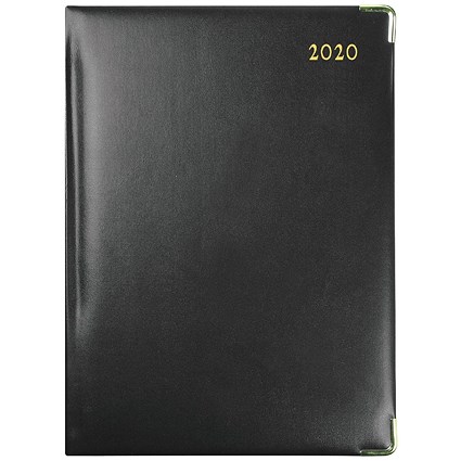 Collins Classic 2020 Manager Appointment Diary, Day Per Page, Black