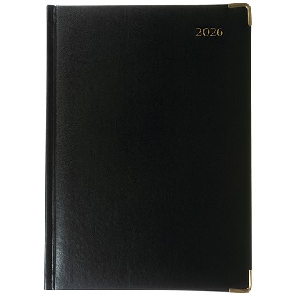 Collins Manager Appointment Diary, Day Per Page, Black, 2026 Collins Manager Appointment Diary, Day Per Page, Black, 2026