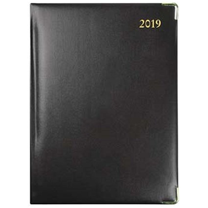 Collins 2019 Classic Diary Manager, Week to View, Manager, Black