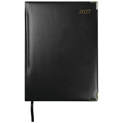 Collins Manager Diary Week To View Appointment Black 2027